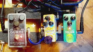 EHX Glove  Tubescreamer  Nux Tubeman mk2 [upl. by Ariajay]