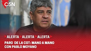 MOVILIZACIÓN de la GCT en CONTRA de la LEY BASES MANO a MANO con PABLO MOYANO [upl. by Yrrehc964]