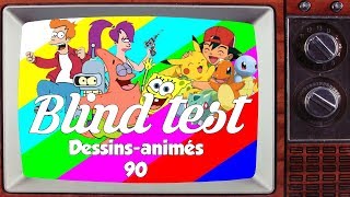 Blind test  Dessins animés 90 [upl. by Atiuqcaj]