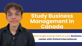 Oxford International Business Management Student Testimonial Video  Simons Journey [upl. by Ahsila]