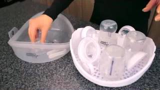 Closer To Nature Microwave Steam Steriliser How To Use [upl. by Chaffinch]