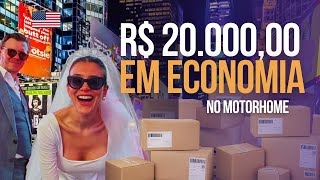 CANCELAMOS O CASAMENTO e COMPRAMOS TUDO para o MOTORHOME nos EUA  VOLTA AO MUNDO T1EP06 [upl. by Sivehc]