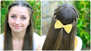 How to Create a Knotted Braid Tieback  Cute Hairstyles [upl. by Eelah89]