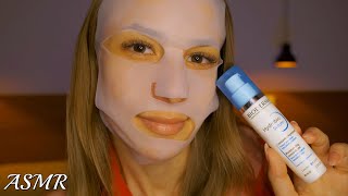 ASMR  FAZENDO NOSSA SKIN CARE NOTURNA 😴 [upl. by Auqinat]