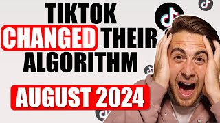 TIKTOK ALGORITHM UPDATE EXPLAINED FOR AUGUST 2024 How To Get Followers On TikTok FASTER [upl. by Aerdnaz]