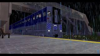 Amtrak 679 Arriving in a Thunderstorm  Immersive Railroading [upl. by Maurizio377]