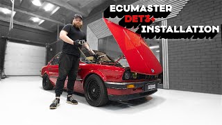 INSTALLING ECUMASTER DET3 PIGGYBACK TO M50B25 SWAPPED BMW E30 [upl. by Latsyrd]