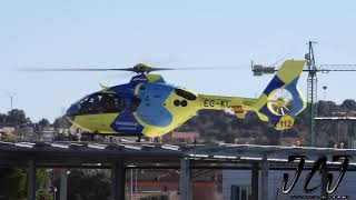 H135 sanitario despegando del Hospital de Ávila [upl. by Tiraj]