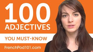 100 Adjectives Every French Beginner MustKnow [upl. by Saxe]