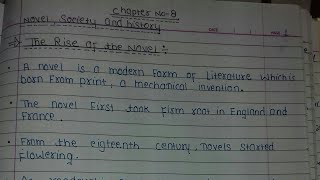 Ch 8 Novels Society and History Class 10th Notes History  notes in description [upl. by Yelsnik906]