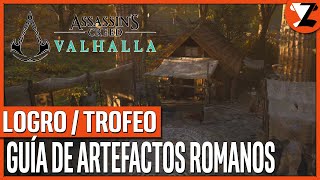 Assassins Creed Valhalla Localización de Artefactos Romanos  Logro  Trofeo Arqueología ESCUDO [upl. by Maxantia]