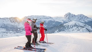 Skischool Ortisei  Dolomites Val Gardena [upl. by Gorden]