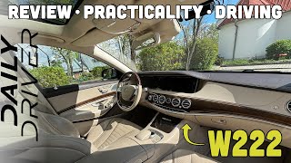 4K  MERCEDES S CLASS W222  review practicality and driving mercedes benz sclass w222 [upl. by Neeloc]