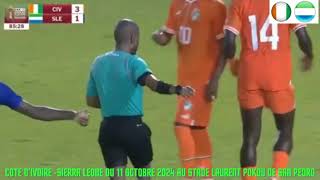 Qualif CAN 2025  Côte d’Ivoire 🇨🇮 4  Sierra Leone 🇸🇱 1 Les éléphants ont piétiné les Leone Stars [upl. by Lissi788]