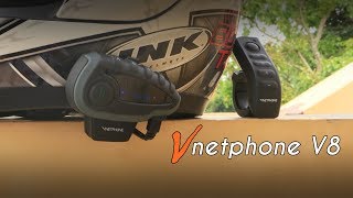 Unboxing amp Review Vnetphone V8 Bluetooth Intercom [upl. by Nazarius]