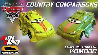 Komodo  Country Comparisons  Episode 301 China vs Thailand Mattel DisneyPixar Cars 2024 Case H [upl. by Rae]