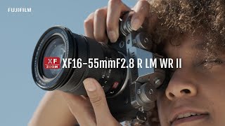 Key Features of XF1655mmF28 R LM WR II  FUJIFILM [upl. by Yarrum280]