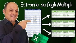 EM163 Formula Excel per estrarre i dati su fogli multipli 2 esempi [upl. by Docilla652]