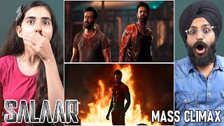 SALAAR MASS CLIMAX FIGHT SCENE REACTION  PRABHAS  PARBRAHM SINGH [upl. by Anilejna]