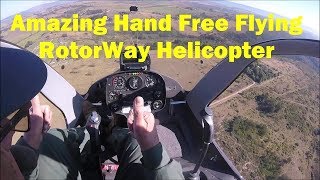 Amazing Hand Free Flying RotorWay Turbo Helicopter [upl. by Stutzman]