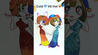 Pomni vs Ragatha Cold 🥶 vs Hot 🥵 fanart drawing DigitalCircus [upl. by Mariande]