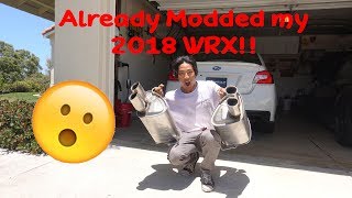 2018 Subaru WRX Muffler Delete [upl. by Peh]