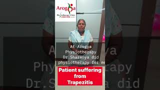 Patient feedback about trapezitis physiotherapy treatment Arogya physiotips neckpainrelief [upl. by Towne]