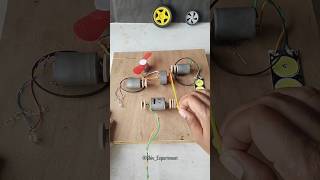 Multiple Pulley DC Generator • DC Motor  dcmotor shortsfeed education tech diy experiment [upl. by Asilanom]