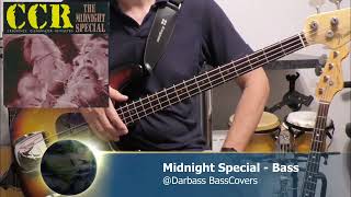 Creedence Clearwater Revival  CCR The Midnight Special  Bass Cover 🎧 with bass tabs [upl. by Nivad]