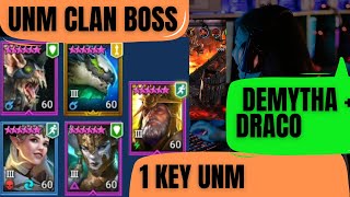 1 Key UNM Demytha Draco Heiress Seeker Deacon Clan Boss raidshadowlegends clanboss [upl. by Droflim]