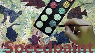 FineTec Metallic Watercolor paint Review  Speedpaint [upl. by Torin]