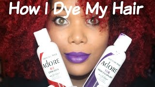 How I Dye My Natural Hair Red [upl. by Edahs]