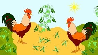 Du Gaideliai  Animuota Lietuviška dainelė vaikučiams Lithuanian Nursery Rhyme  Two Roosters [upl. by Livesay7]