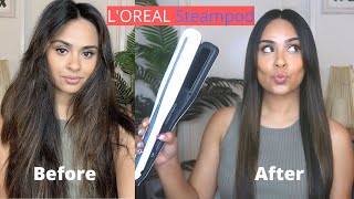 TRYING THE LOREAL STEAMPOD [upl. by Assyle773]