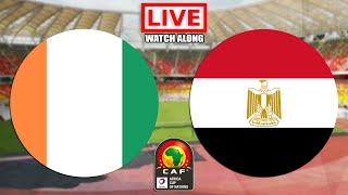 IVORY COAST vs EGYPT Live Stream  AFCON  Live Football Watch Along [upl. by Waldack]