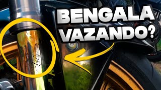 Como Tirar ou Prevenir Vazamento na Bengala da Moto [upl. by Tara]