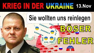 13Nov SCHNELLE REAKTION  Ukrainer WEHREN STARKEN UNERWARTETEN ANGRIFF AB  UkraineKrieg [upl. by Ahseihs572]