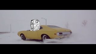 1972 Ford Torino having fun in the snow [upl. by Anrol]