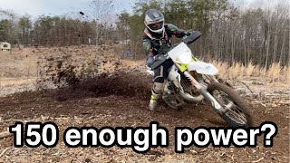 Does the Husqvarna TE150i  KTM 150 XCW have enough power  Long term review part 0 [upl. by Lilith]