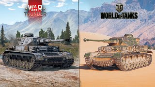 Panzer 4 F2 In War Thunder Vs World of Tanks [upl. by Nnaid]