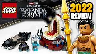 LEGO Black Panther King Namors Throne Room 76213  2022 Set Review [upl. by Sanalda]