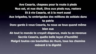 Stromae  Ave cesaria Lyrics [upl. by Townshend]