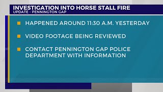 Arson investigators looking into burneddown Pennington Gap horse stalls [upl. by Illek]