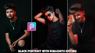 Black portrait picsart  black portrait photo editing  picsart photo editing  sandhu editz [upl. by Ocire]