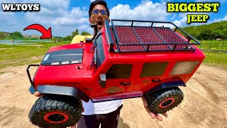 RC Jumbo Size WLtoys 104311 Jeep Wrangler Car Unboxing amp Testing  Chatpat toy tv [upl. by Jolyn]