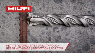 Hilti TEYX Drill Bits  Drill through rebar with ease  Innovations For You [upl. by Adnomar85]