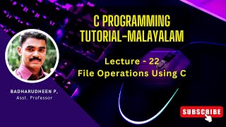 22  File Operations Using C [upl. by Haroved]