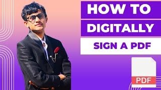 How to Digitally Sign PDF Create Digital Signature Certificate in Adobe Acrobat Reader [upl. by Chard]