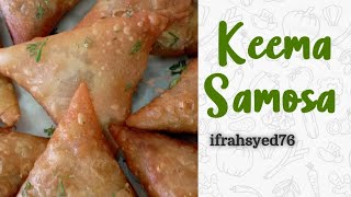 Keema Samosa Recipe ✨  18th roza  ramzan special  youtube viralvideo food [upl. by Urdna609]