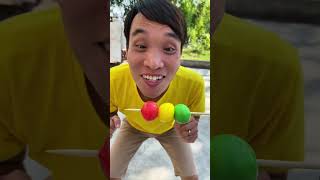 Omg How to make skewered candy😲🍡 Kem Chip Family shorts [upl. by Donovan]